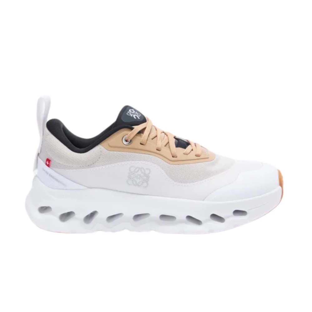 👟LOEWE x On昂跑聯名Running Cloudtilt 2.0 Tan White 彈力再生針織鞋｜聯乘｜雲-細節圖8