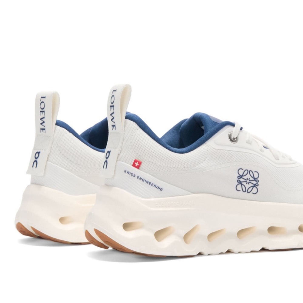👟LOEWE x On昂跑聯名Running Cloudtilt 2.0 Navi White 彈力再生針織鞋｜聯乘｜-細節圖2