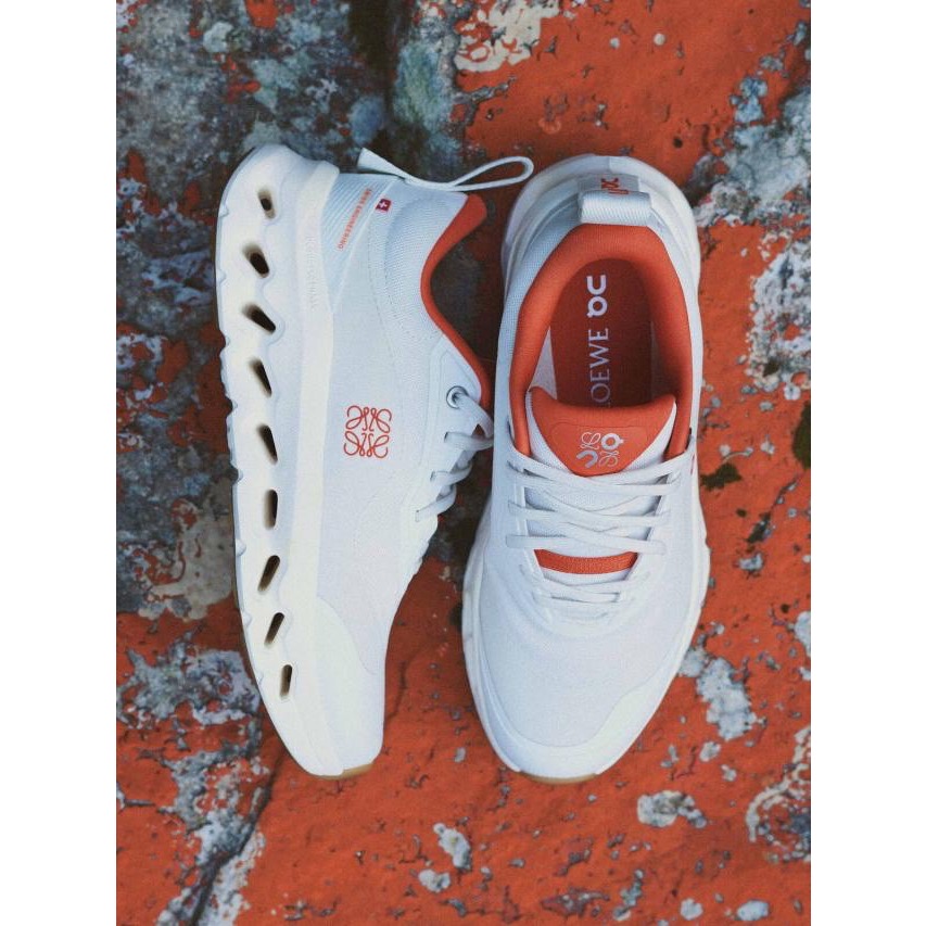 👟LOEWE x On昂跑聯名Running Cloudtilt 2.0 Coral White 彈力再生針織鞋｜聯乘-細節圖2