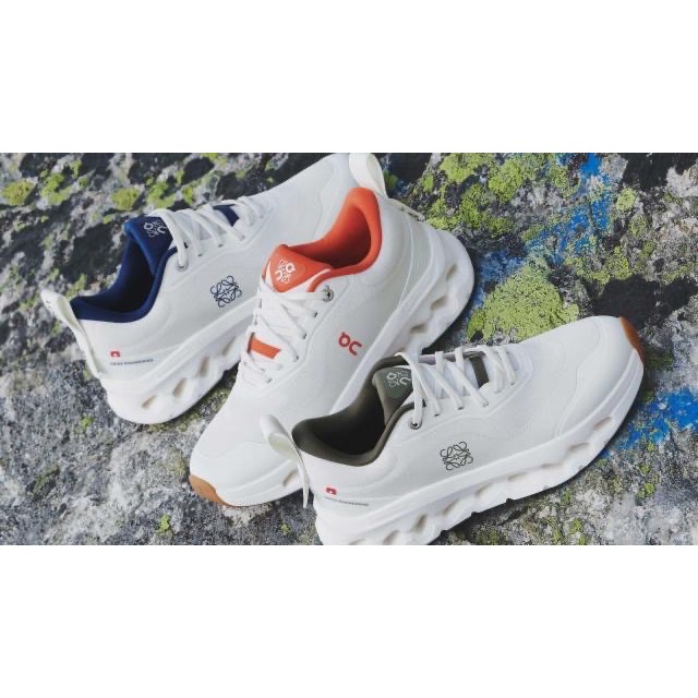 👟LOEWE x On昂跑聯名Running Cloudtilt 2.0 Coral White 彈力再生針織鞋｜聯乘-細節圖8