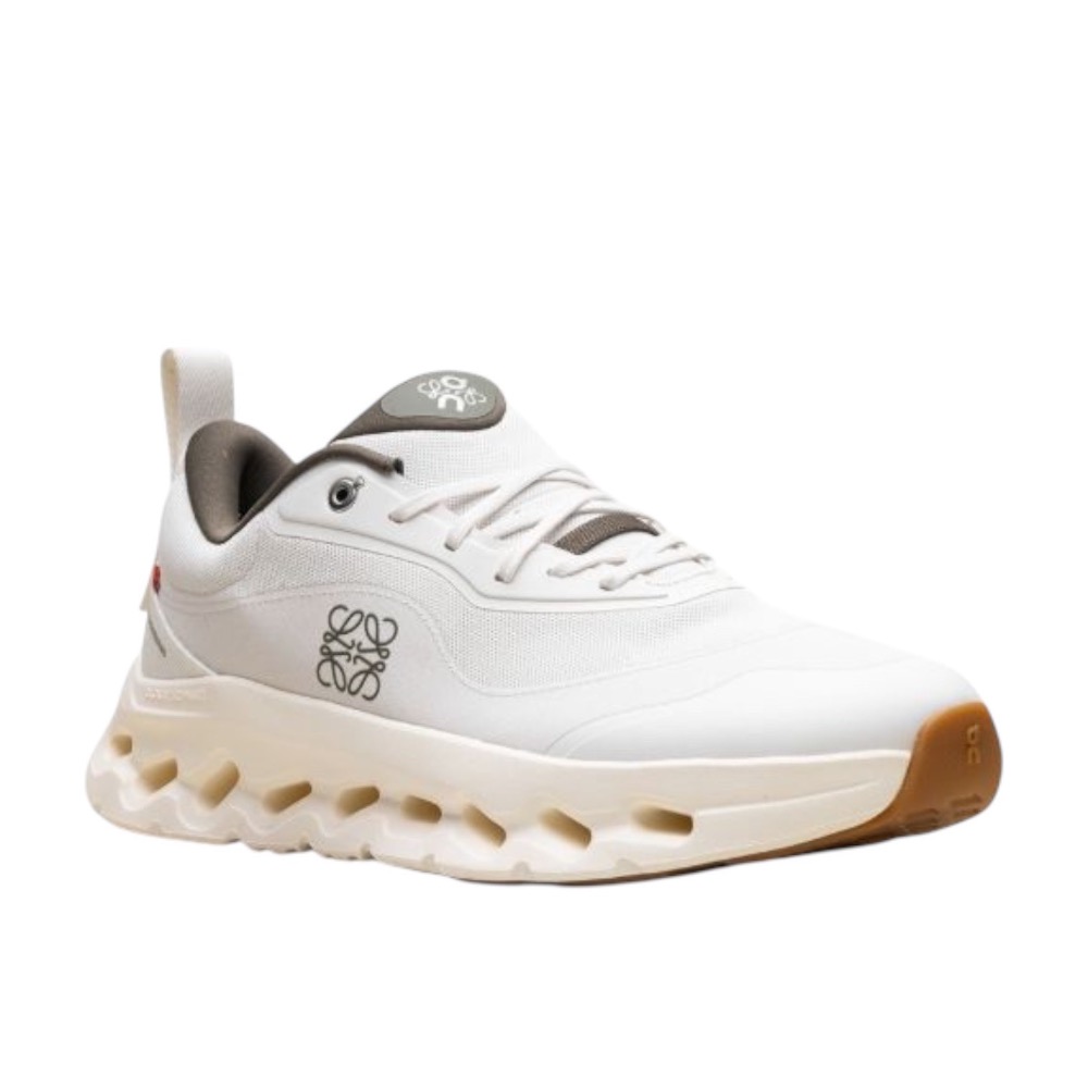 👟LOEWE x On昂跑聯名Running Cloudtilt 2.0 Khaki White 彈力再生針織鞋｜聯乘-細節圖8
