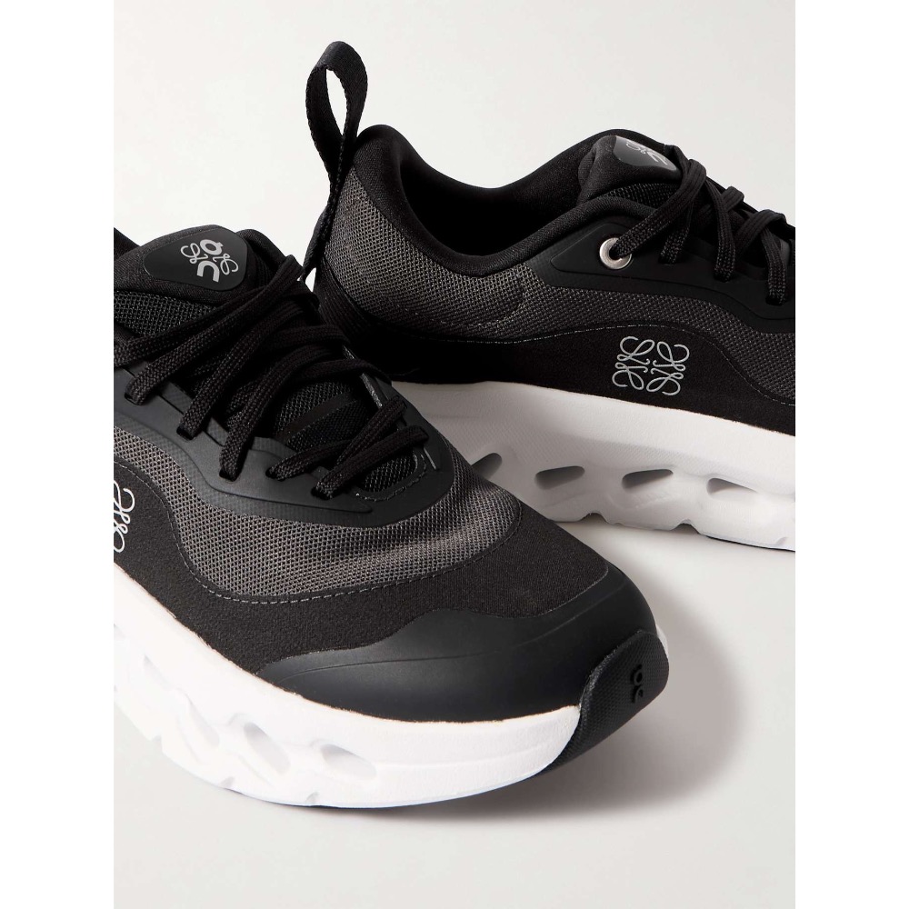 👟LOEWE x On昂跑聯名Running Cloudtilt 2.0 Black & White 彈力再生針織鞋｜-細節圖4