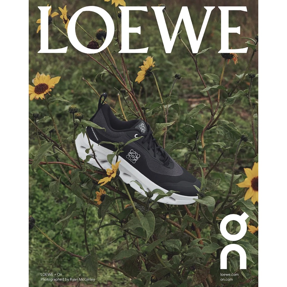 👟LOEWE x On昂跑聯名Running Cloudtilt 2.0 Black & White 彈力再生針織鞋｜-細節圖7