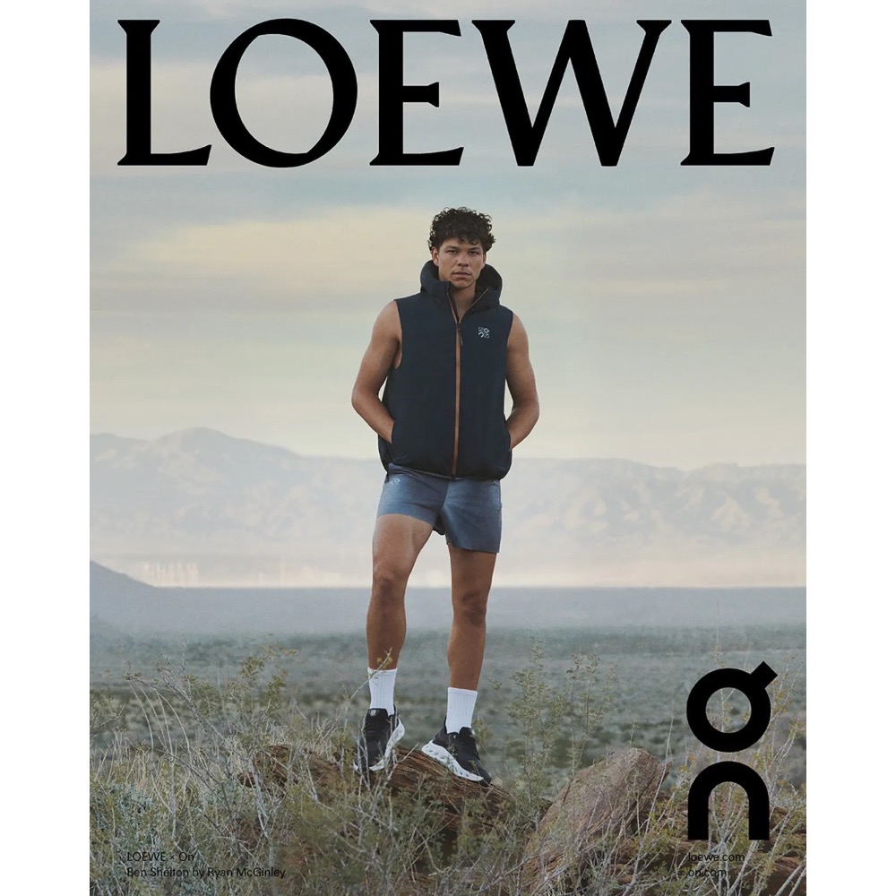 👟LOEWE x On昂跑聯名Running Cloudtilt 2.0 Black & White 彈力再生針織鞋｜-細節圖8