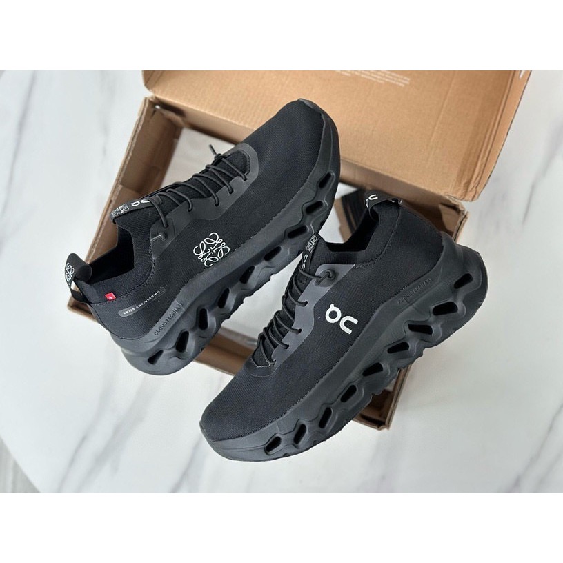 👟LOEWE x On昂跑聯名Running Cloudtilt 2.0 Black彈力再生針織鞋｜聯乘｜雲朵跑鞋｜跑-細節圖8