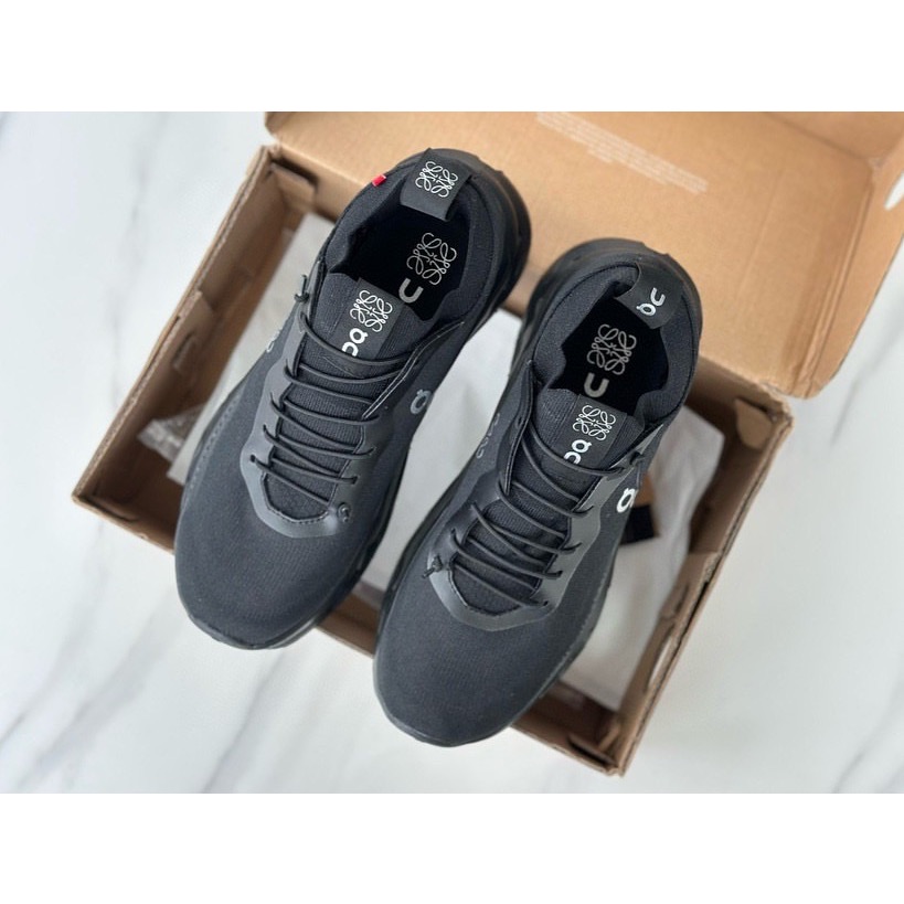 👟LOEWE x On昂跑聯名Running Cloudtilt 2.0 Black彈力再生針織鞋｜聯乘｜雲朵跑鞋｜跑-細節圖9