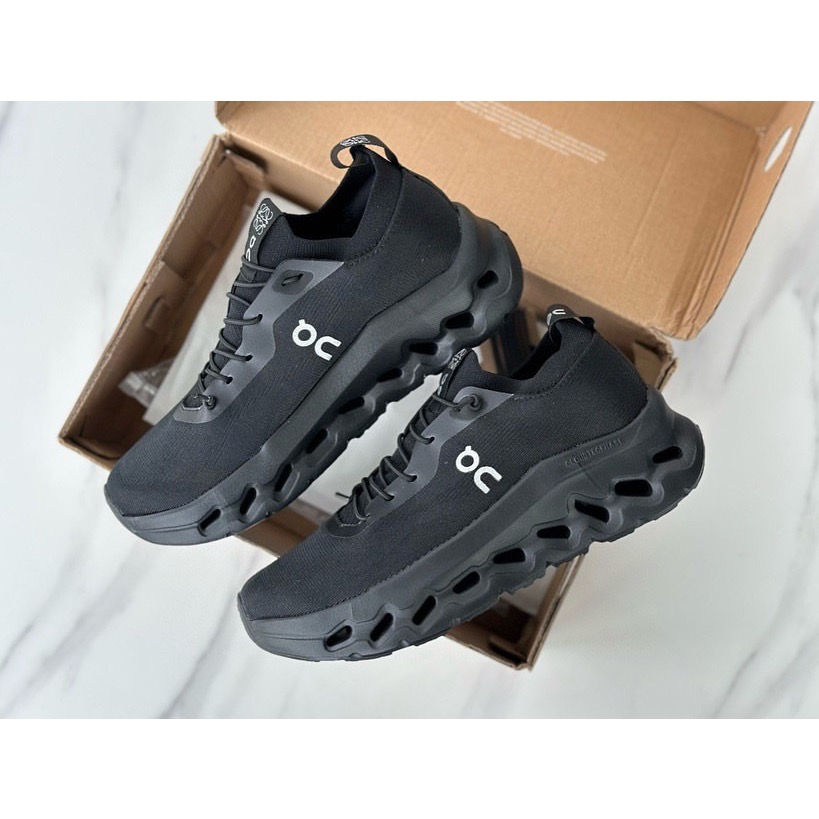 👟LOEWE x On昂跑聯名Running Cloudtilt 2.0 Black彈力再生針織鞋｜聯乘｜雲朵跑鞋｜跑-細節圖11