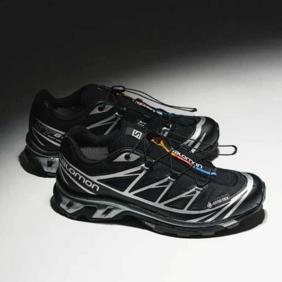 👟 Salomon XT-6 越野登山鞋 L47450600 黑銀色｜黑色｜銀色｜白色｜網眼布鞋面｜防潑水｜運動鞋 男-細節圖4