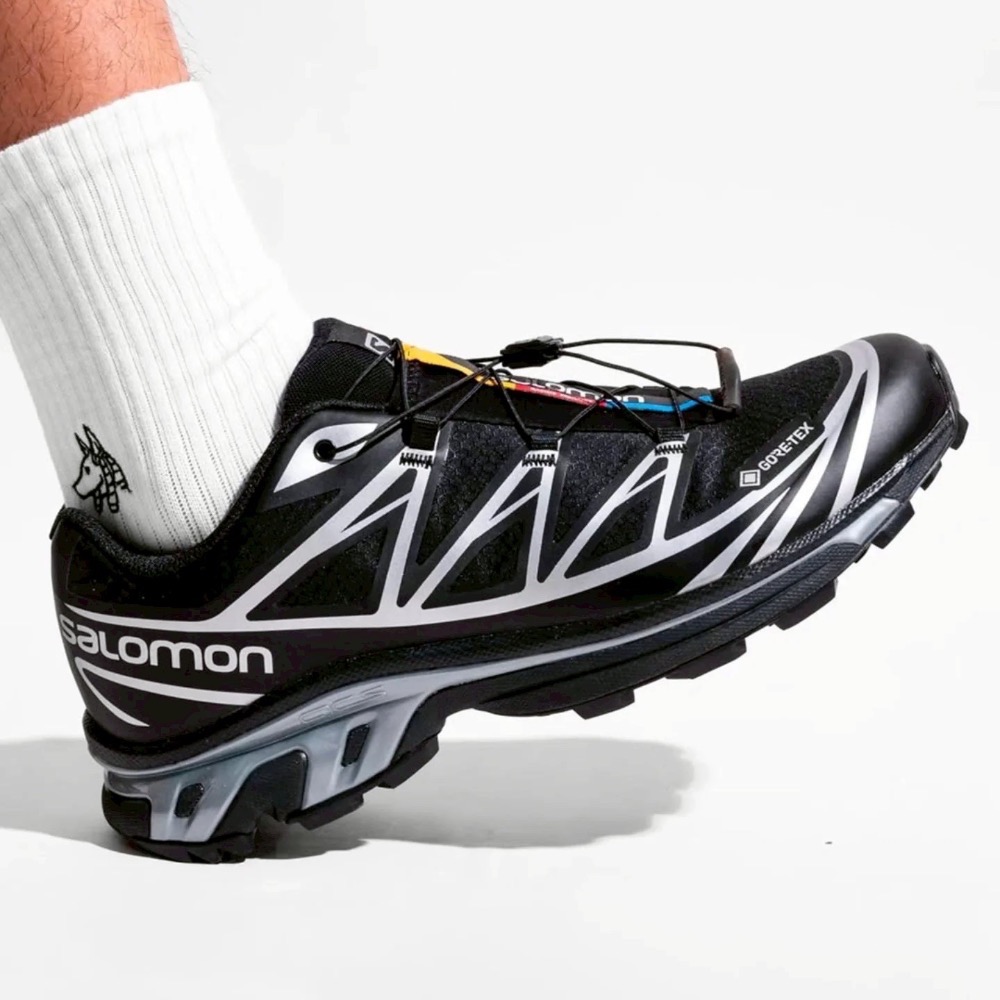 👟 Salomon XT-6 越野登山鞋 L47450600 黑銀色｜黑色｜銀色｜白色｜網眼布鞋面｜防潑水｜運動鞋 男-細節圖10
