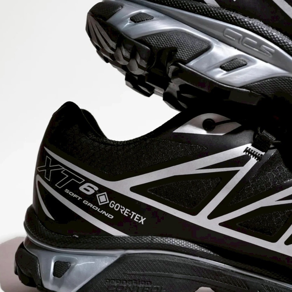 👟 Salomon XT-6 越野登山鞋 L47450600 黑銀色｜黑色｜銀色｜白色｜網眼布鞋面｜防潑水｜運動鞋 男-細節圖11