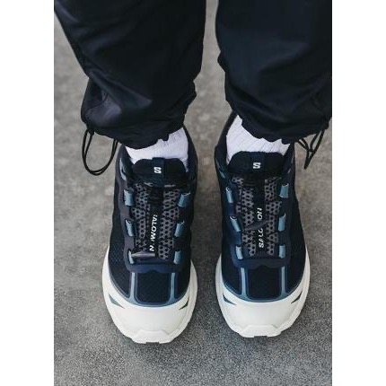 👟Salomon XT-6 FT 越野運動鞋 寶石藍｜海軍藍｜深藍色｜白色｜網眼布鞋面｜防潑水 男女通用款鞋-細節圖6
