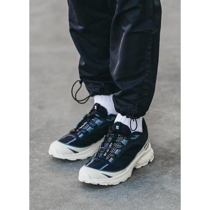 👟Salomon XT-6 FT 越野運動鞋 寶石藍｜海軍藍｜深藍色｜白色｜網眼布鞋面｜防潑水 男女通用款鞋-細節圖4