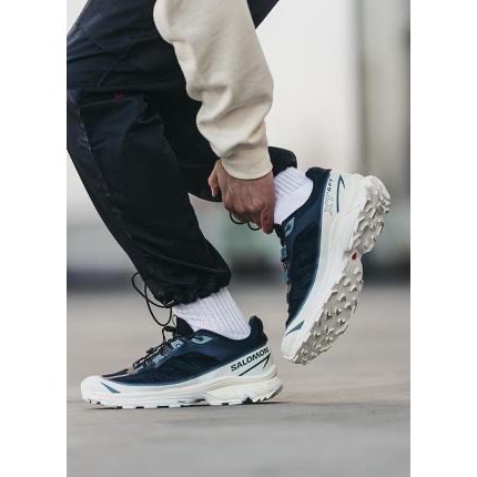 👟Salomon XT-6 FT 越野運動鞋 寶石藍｜海軍藍｜深藍色｜白色｜網眼布鞋面｜防潑水 男女通用款鞋-細節圖8