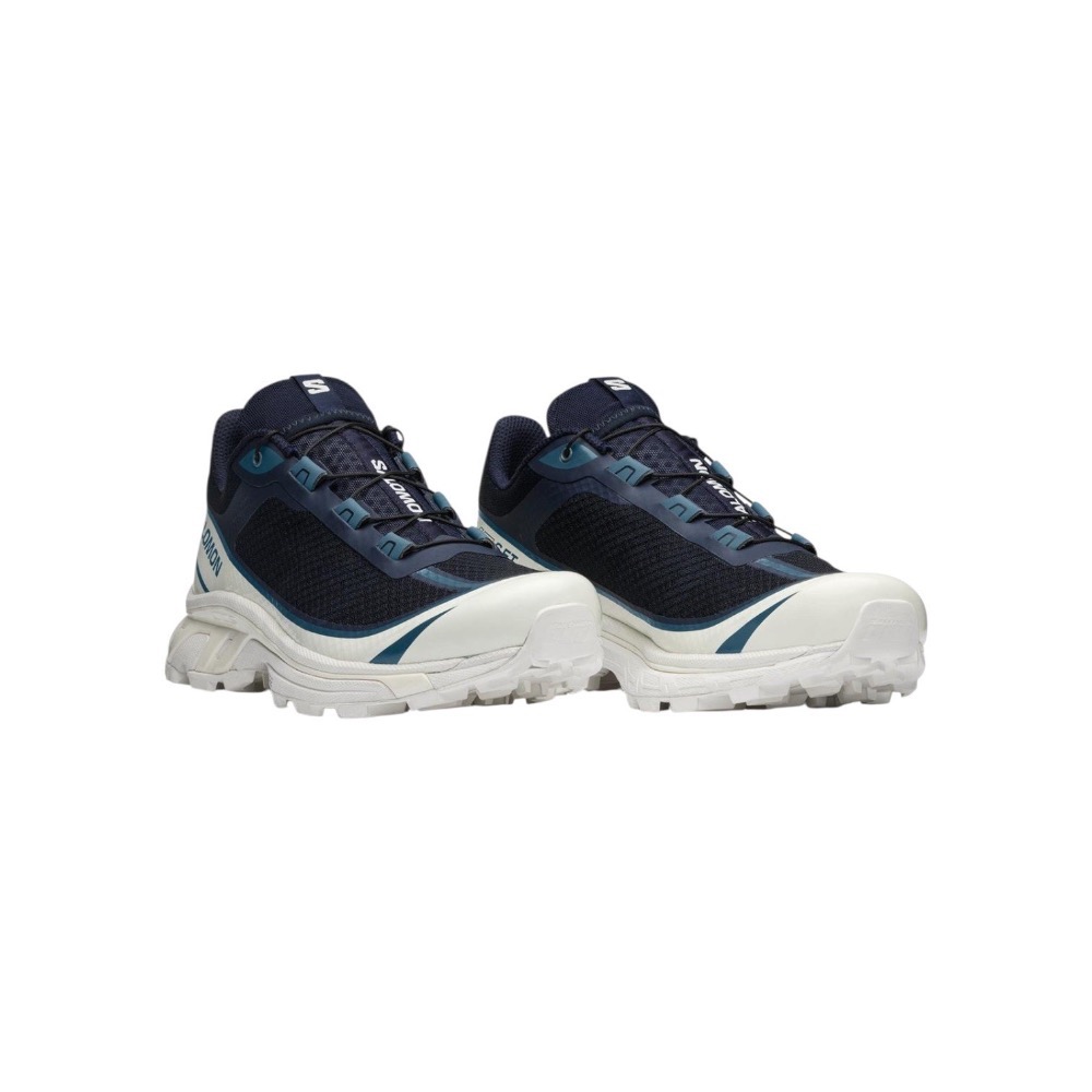 👟Salomon XT-6 FT 越野運動鞋 寶石藍｜海軍藍｜深藍色｜白色｜網眼布鞋面｜防潑水 男女通用款鞋-細節圖10