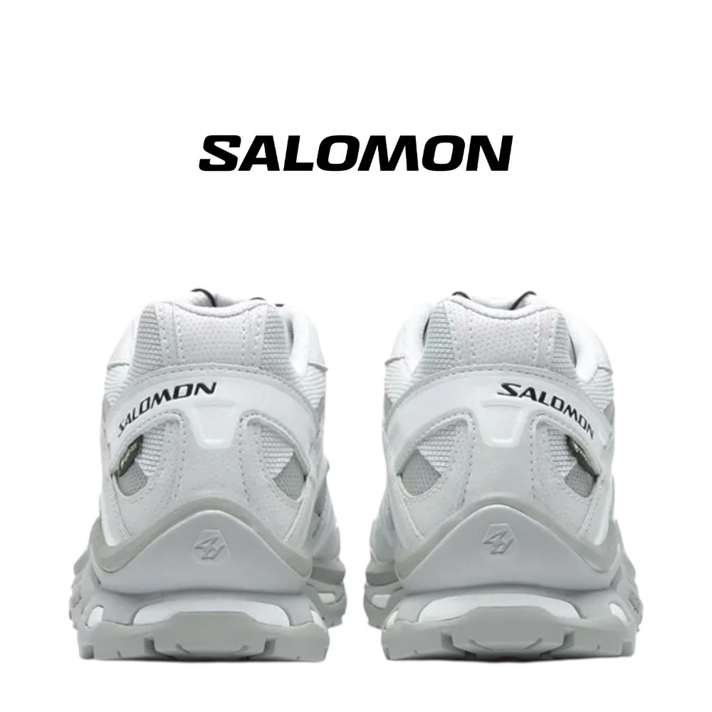 👟 Salomon XT-Quest GTX 越野登山鞋 白灰色｜白色｜灰色｜網眼布鞋面｜防潑水｜運動鞋 男女通用款鞋-細節圖11