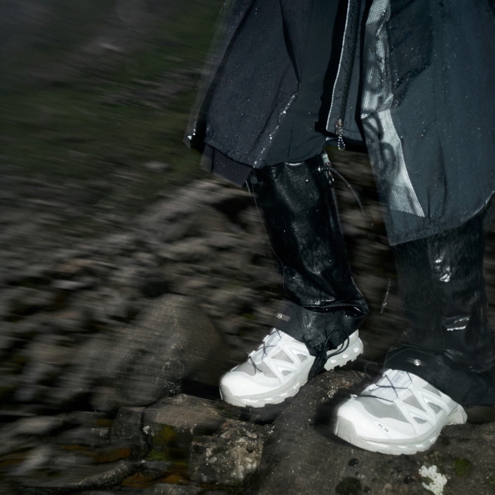 👟 Salomon XT-Quest GTX 越野登山鞋 白灰色｜白色｜灰色｜網眼布鞋面｜防潑水｜運動鞋 男女通用款鞋-細節圖8