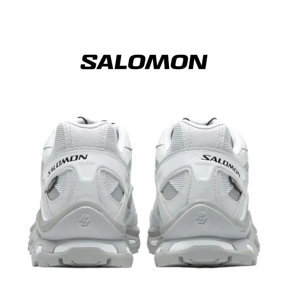 👟 Salomon XT-Quest GTX 越野登山鞋 白灰色｜白色｜灰色｜網眼布鞋面｜防潑水｜運動鞋 男女通用款鞋-細節圖11
