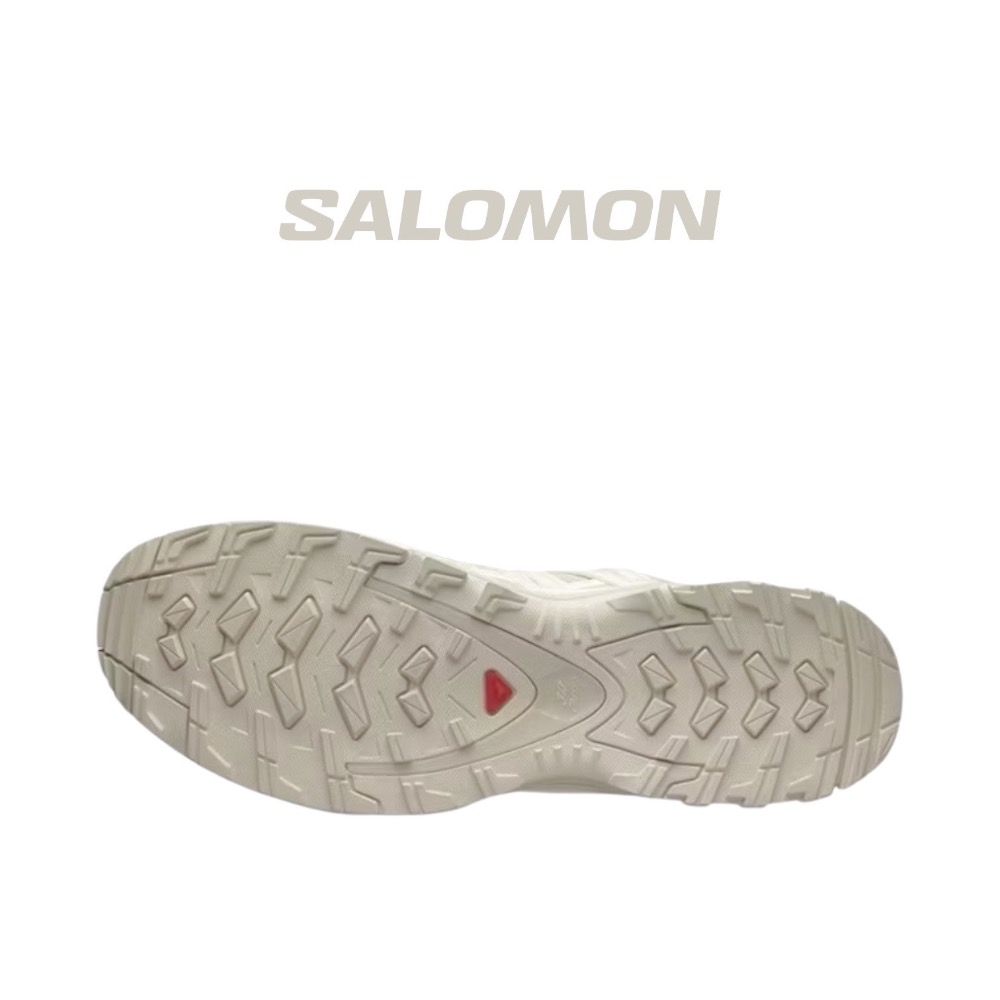 👟 Salomon XA Pro 3D 越野跑步鞋 米色｜香草色｜白色｜奶油色｜網眼布鞋面｜防潑水 運動鞋 男女通用款-細節圖9