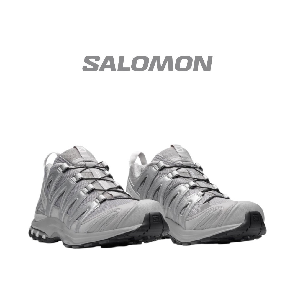 👟 Salomon XA Pro 3D 越野跑步鞋 銀灰色｜灰色｜銀色｜黑色｜網眼布鞋面｜防潑水 運動鞋 男女通用款鞋-細節圖9