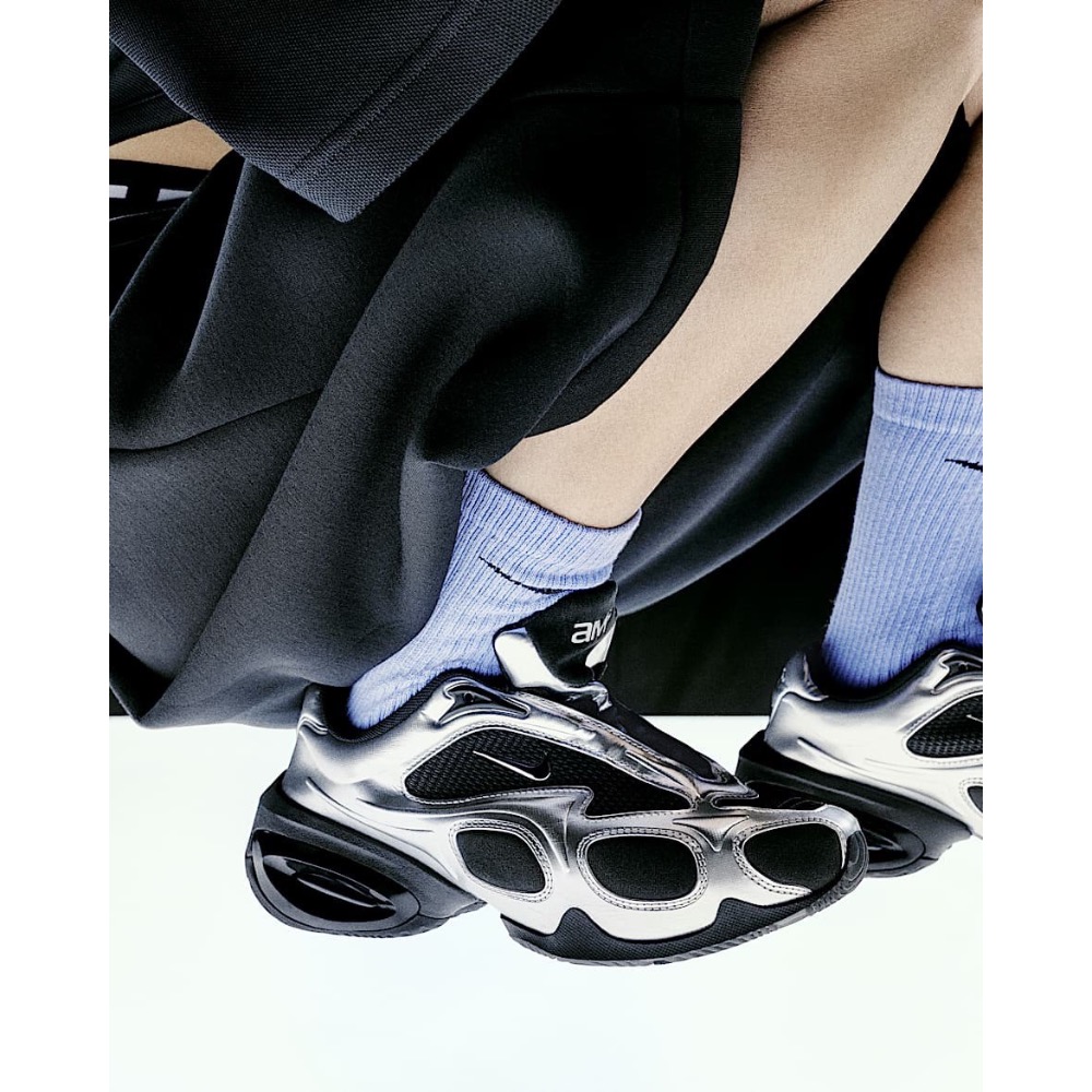 👟Nike Air Max Muse 運動休閒鞋｜銀黑色｜銀色｜液態銀｜黑色｜皮革｜網眼布｜男女款通用鞋｜休閒鞋｜運動-細節圖6