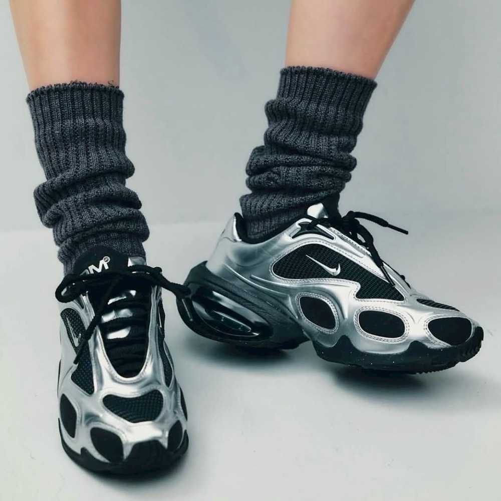 👟Nike Air Max Muse 運動休閒鞋｜銀黑色｜銀色｜液態銀｜黑色｜皮革｜網眼布｜男女款通用鞋｜休閒鞋｜運動-細節圖8
