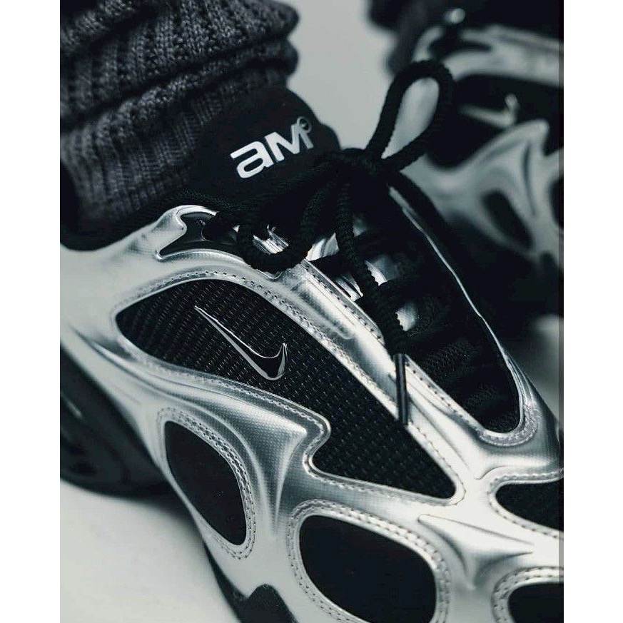 👟Nike Air Max Muse 運動休閒鞋｜銀黑色｜銀色｜液態銀｜黑色｜皮革｜網眼布｜男女款通用鞋｜休閒鞋｜運動-細節圖10