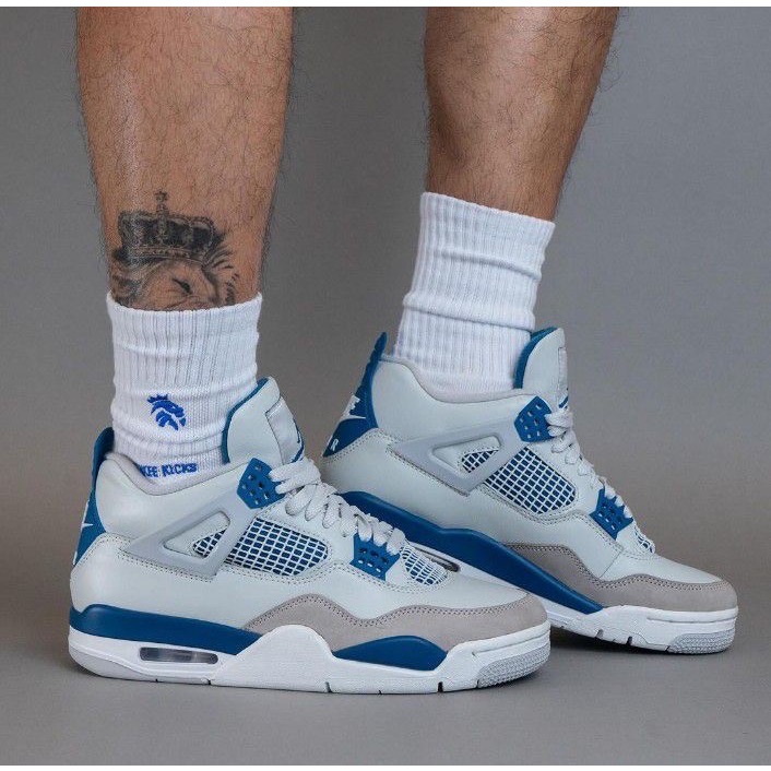 👟Air Jordan 4 Retro ＂Military Blue＂ 軍藍色  FV5029-141 男女通用鞋款-細節圖3