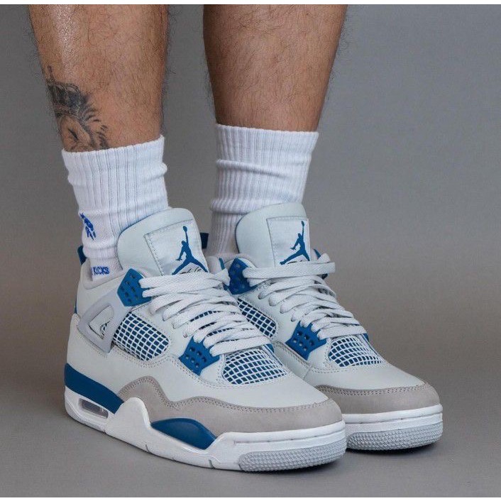 👟Air Jordan 4 Retro ＂Military Blue＂ 軍藍色  FV5029-141 男女通用鞋款-細節圖4
