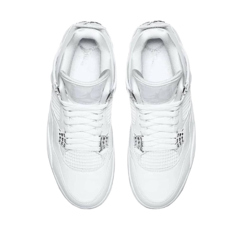 👟Air Jordan 4 “Pure Money” 白銀色 308497-100 男女通用鞋款-細節圖8