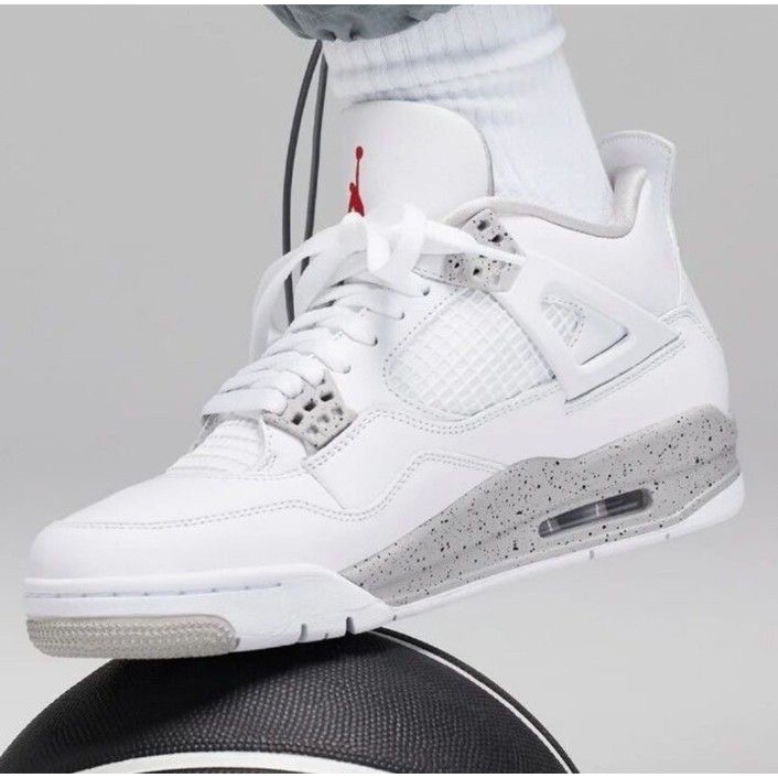 👟Air Jordan 4 “White Oreo ＇＇ 白水泥 CT8527-100男女通用鞋款-細節圖2