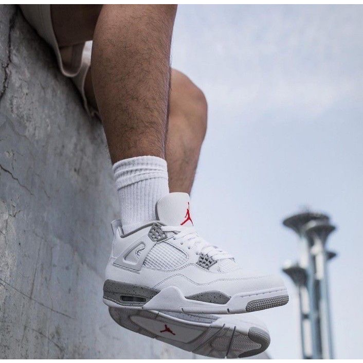 👟Air Jordan 4 “White Oreo ＇＇ 白水泥 CT8527-100男女通用鞋款-細節圖7