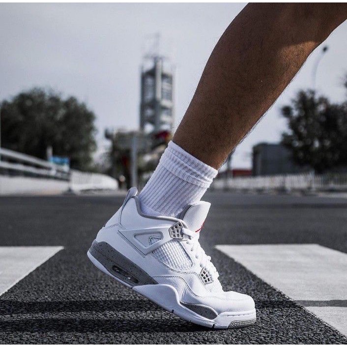 👟Air Jordan 4 “White Oreo ＇＇ 白水泥 CT8527-100男女通用鞋款-細節圖8