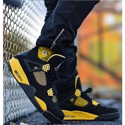 👟Air Jordan 4 “Thunder” 黑黃色 DH6927-017 男鞋款-細節圖7