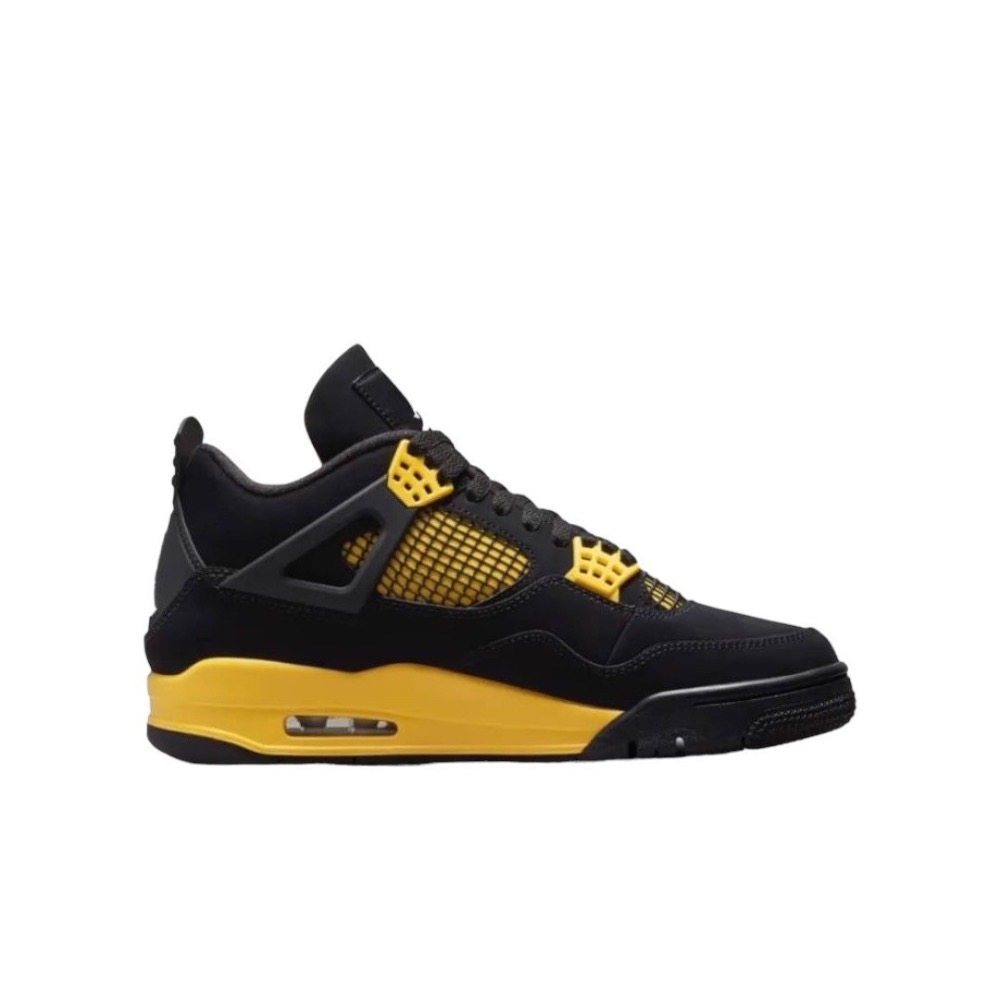👟Air Jordan 4 “Thunder” 黑黃色 DH6927-017 男鞋款-細節圖9