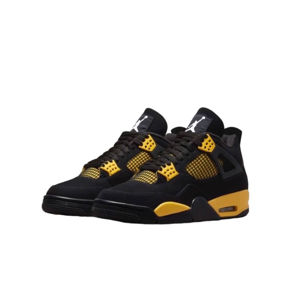 👟Air Jordan 4 “Thunder” 黑黃色 DH6927-017 男鞋款-細節圖10