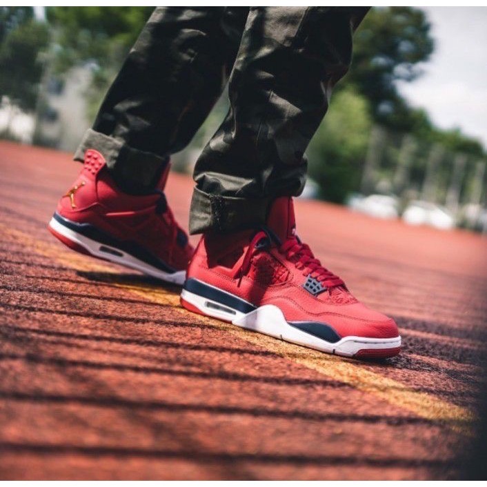 👟Air Jordan 4 SE ＇ FIBA ＇ 紅藍色CI1184-617 男鞋款-細節圖3