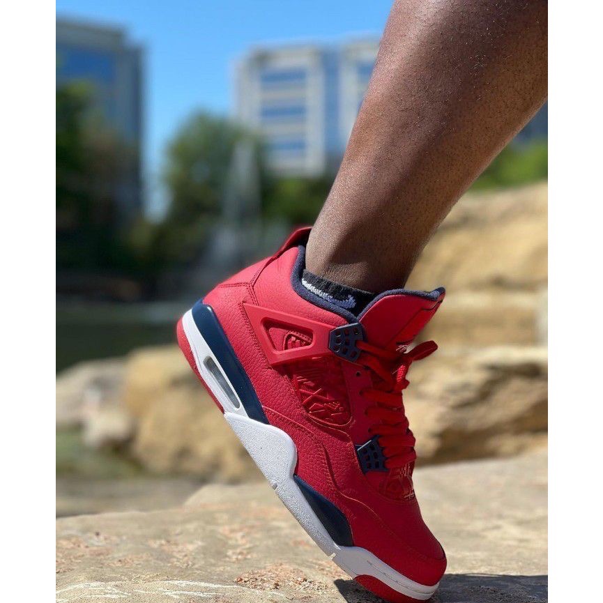 👟Air Jordan 4 SE ＇ FIBA ＇ 紅藍色CI1184-617 男鞋款-細節圖7