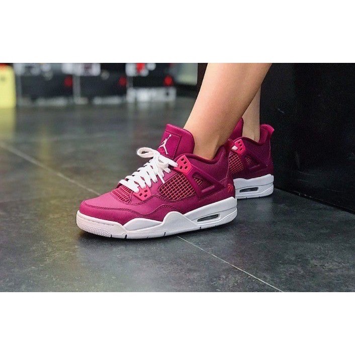 👟Air Jordan 4 Retro GS ＇Valentine＇s Day＇ 桃紅色 487724-661  女鞋-細節圖8