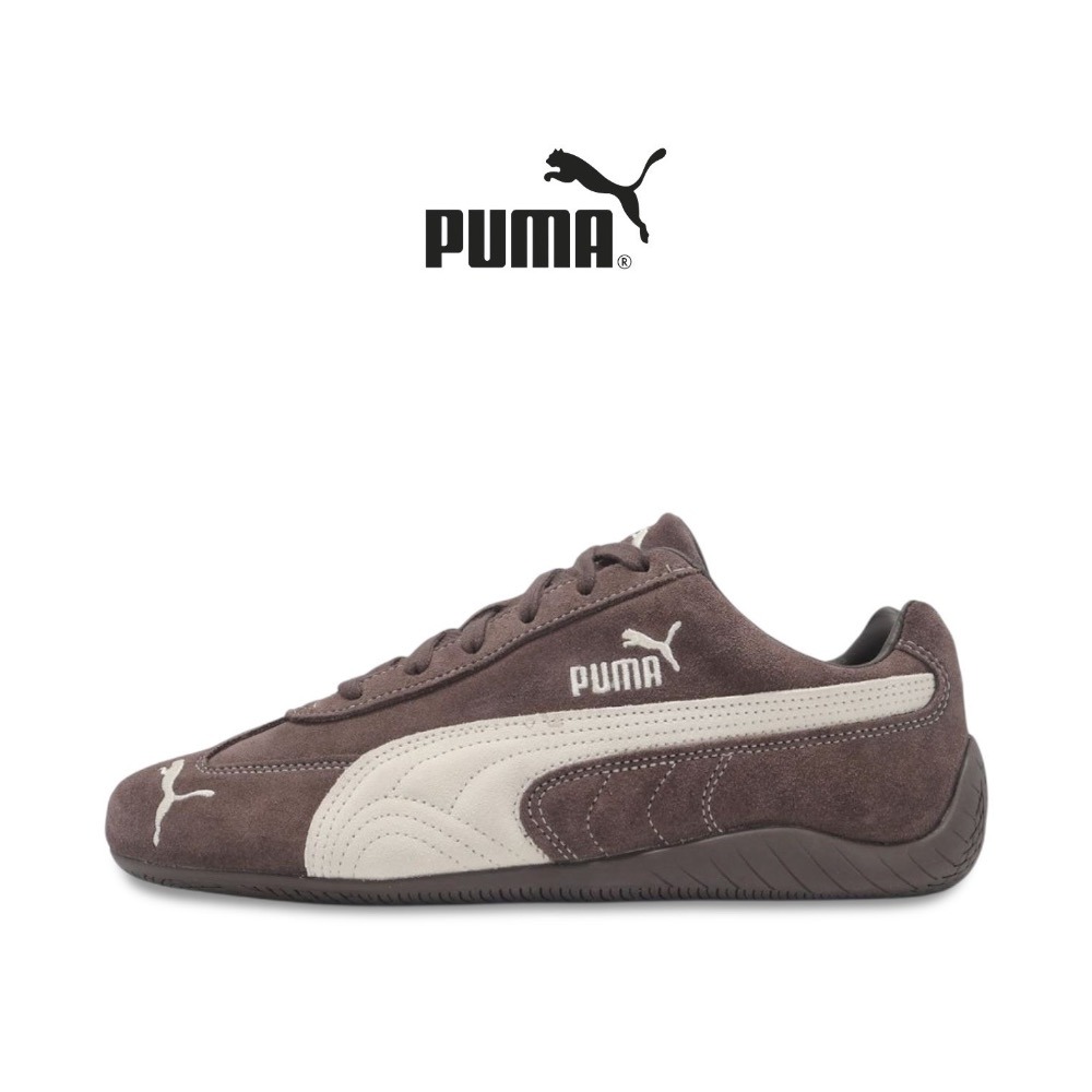 👟PUMA Speedcat TTF賽車運動鞋｜咖啡白色｜咖啡色｜白色｜麂皮｜休閒鞋｜平底鞋｜男女通用款鞋-細節圖2