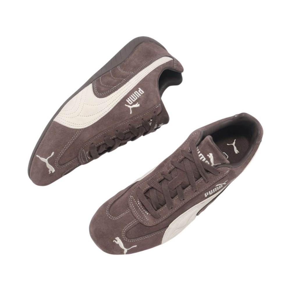 👟PUMA Speedcat TTF賽車運動鞋｜咖啡白色｜咖啡色｜白色｜麂皮｜休閒鞋｜平底鞋｜男女通用款鞋-細節圖4