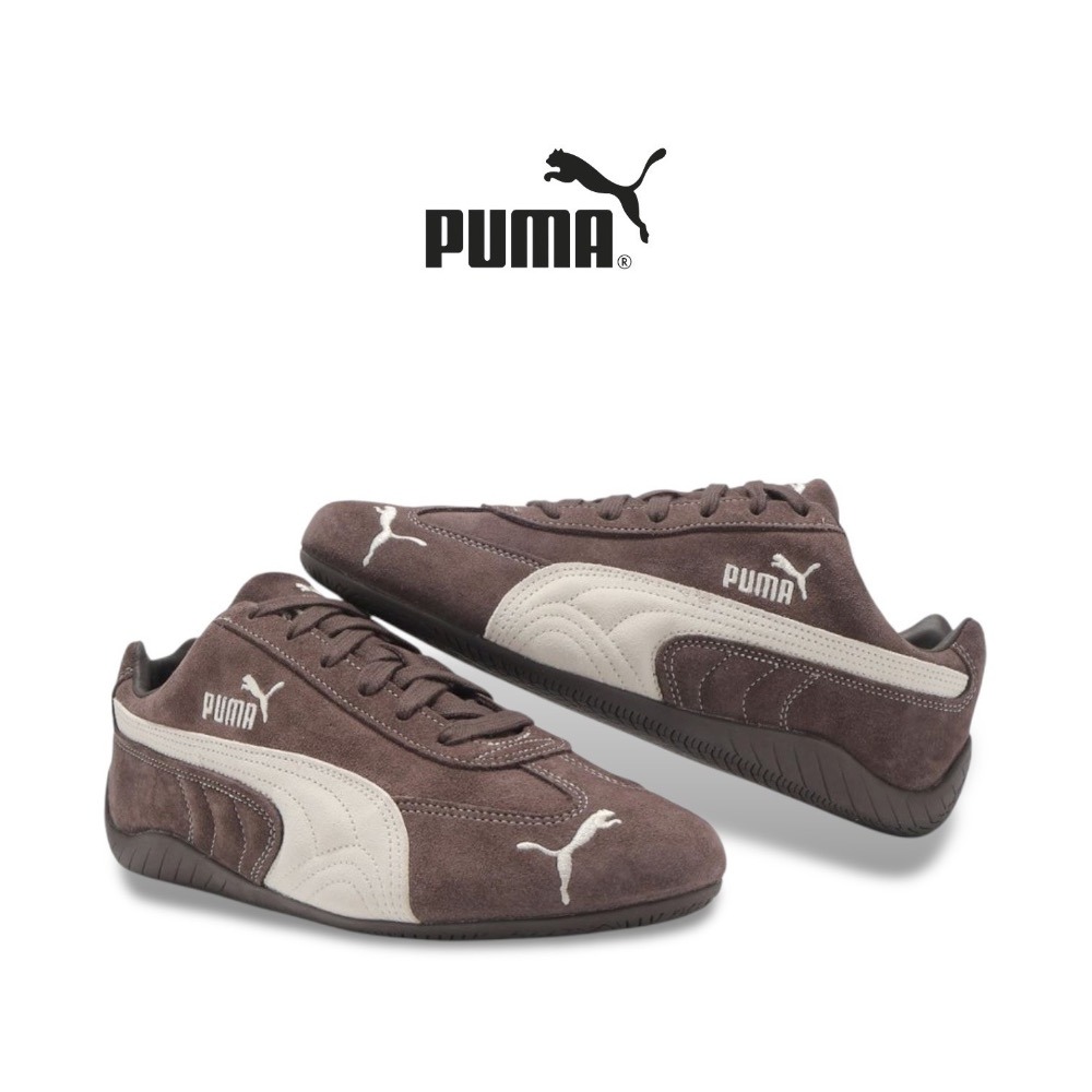 👟PUMA Speedcat TTF賽車運動鞋｜咖啡白色｜咖啡色｜白色｜麂皮｜休閒鞋｜平底鞋｜男女通用款鞋-細節圖5