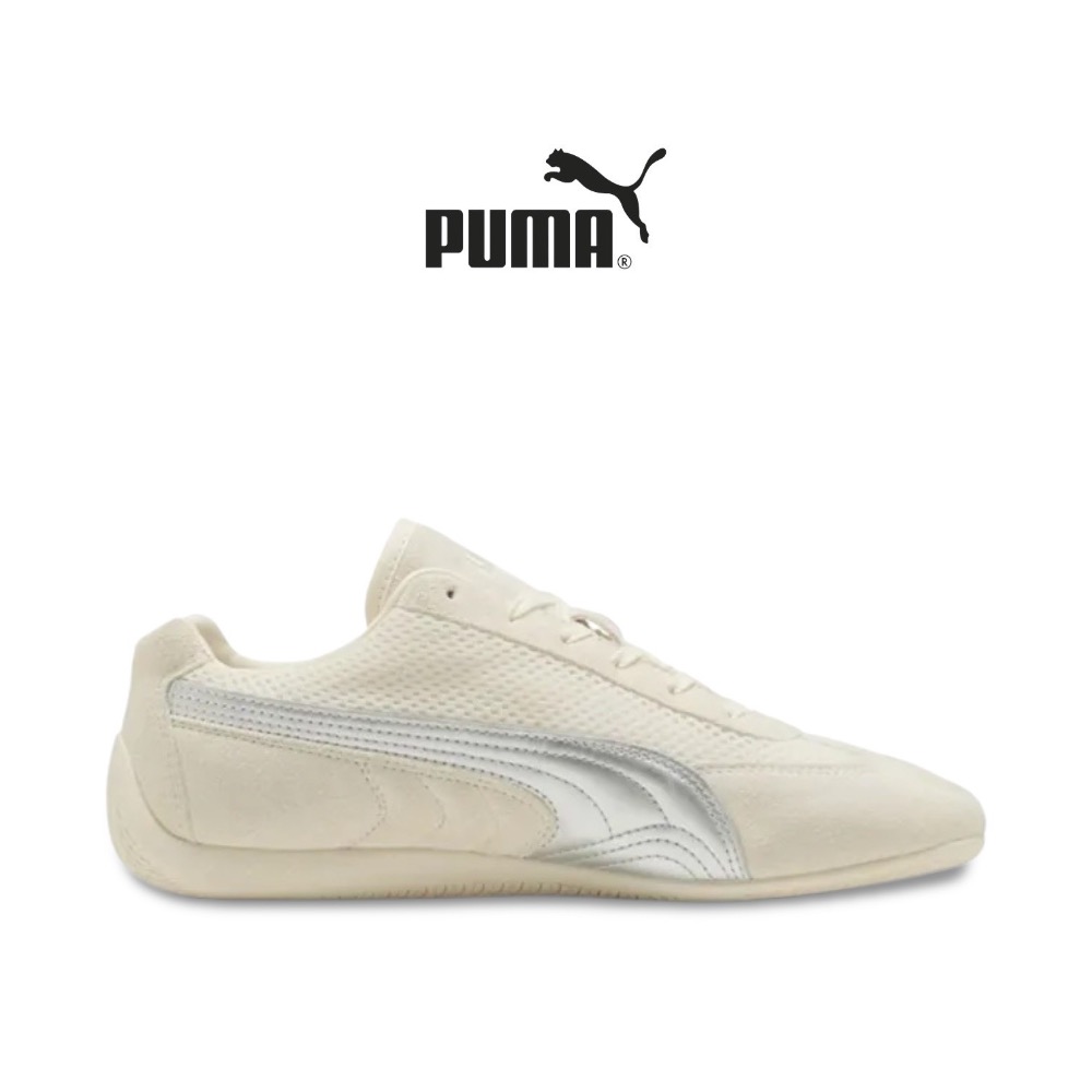 👟PUMA Speedcat Premium 賽車運動鞋｜象牙白｜銀色｜網布｜皮革｜麂皮｜休閒鞋｜平底鞋｜男女通用款鞋-細節圖8