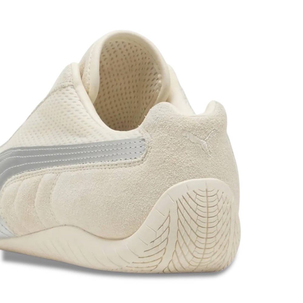 👟PUMA Speedcat Premium 賽車運動鞋｜象牙白｜銀色｜網布｜皮革｜麂皮｜休閒鞋｜平底鞋｜男女通用款鞋-細節圖11