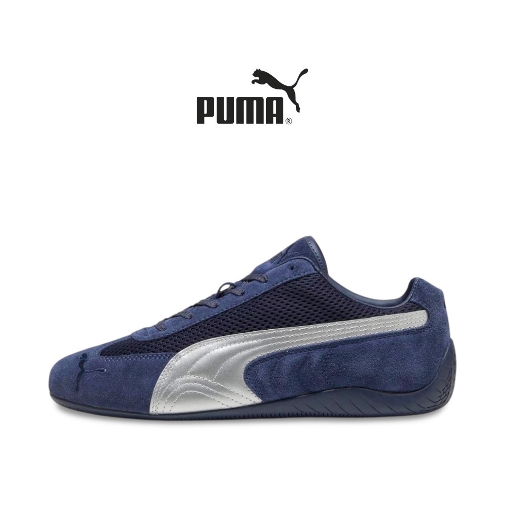 👟PUMA Speedcat Premium 賽車運動鞋｜深藍銀色｜海軍藍｜銀色｜網布｜皮革｜麂皮｜休閒鞋｜平底鞋｜男-細節圖4