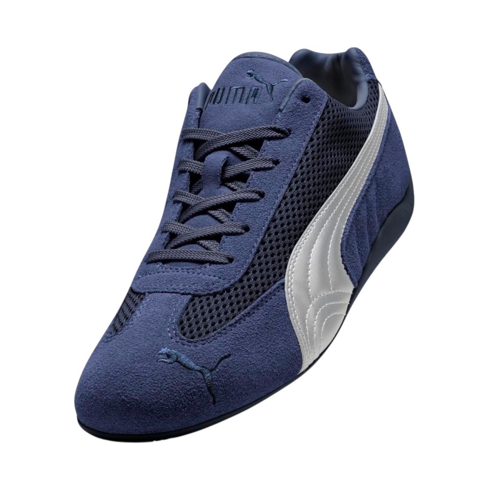 👟PUMA Speedcat Premium 賽車運動鞋｜深藍銀色｜海軍藍｜銀色｜網布｜皮革｜麂皮｜休閒鞋｜平底鞋｜男-細節圖8