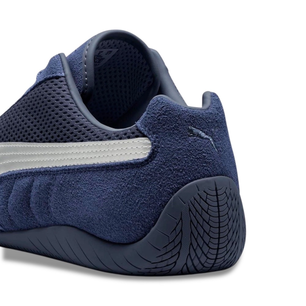 👟PUMA Speedcat Premium 賽車運動鞋｜深藍銀色｜海軍藍｜銀色｜網布｜皮革｜麂皮｜休閒鞋｜平底鞋｜男-細節圖9