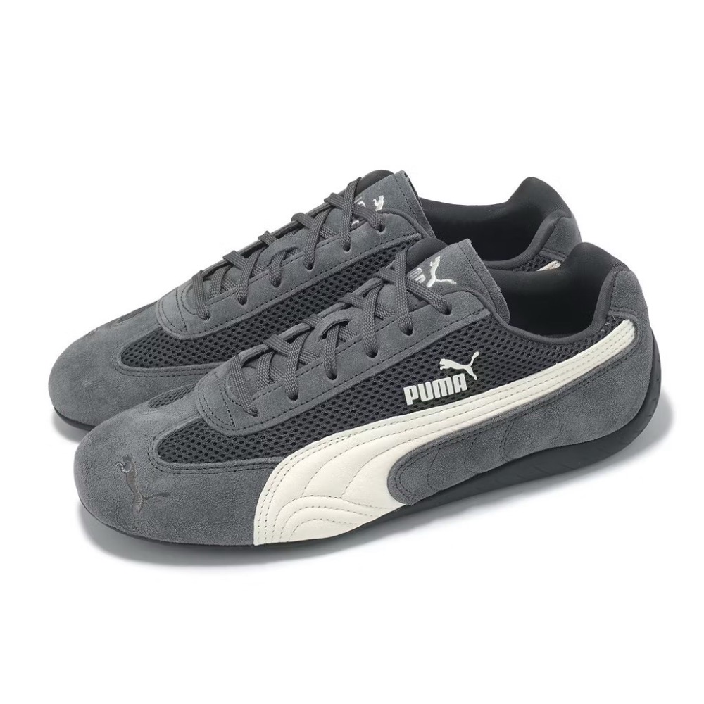 👟PUMA Speedcat Premium 賽車運動鞋｜炭灰銀｜煙灰｜黑灰｜銀色｜網布｜皮革｜麂皮｜休閒鞋｜平底鞋｜-細節圖9