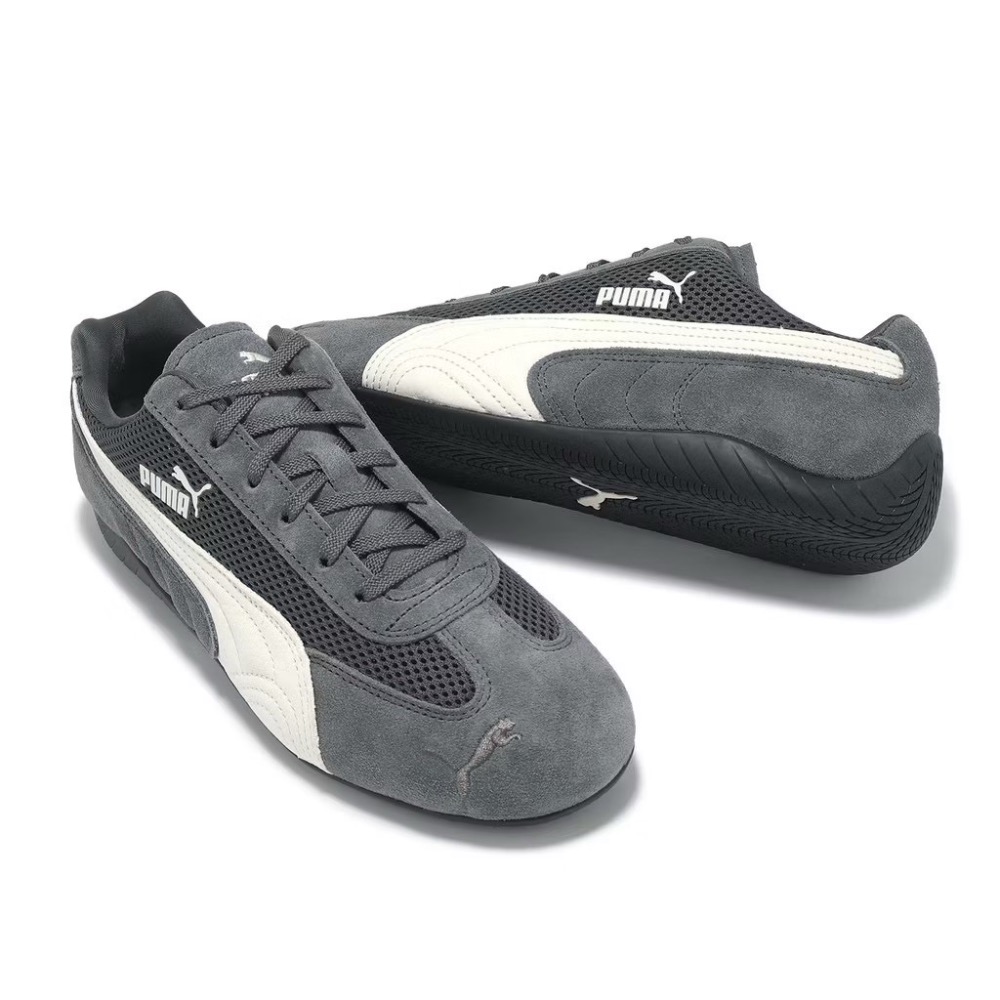 👟PUMA Speedcat Premium 賽車運動鞋｜炭灰銀｜煙灰｜黑灰｜銀色｜網布｜皮革｜麂皮｜休閒鞋｜平底鞋｜-細節圖11
