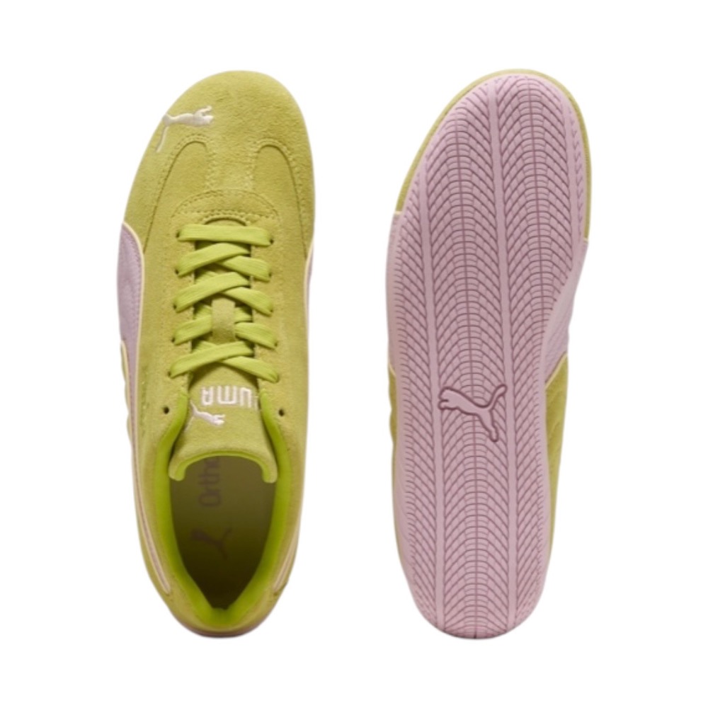 👟Puma Speedcat Piping 賽車運動鞋｜綠粉色｜芥末綠｜淺粉色｜皮革｜麂皮｜休閒鞋｜平底鞋｜女款鞋-細節圖6
