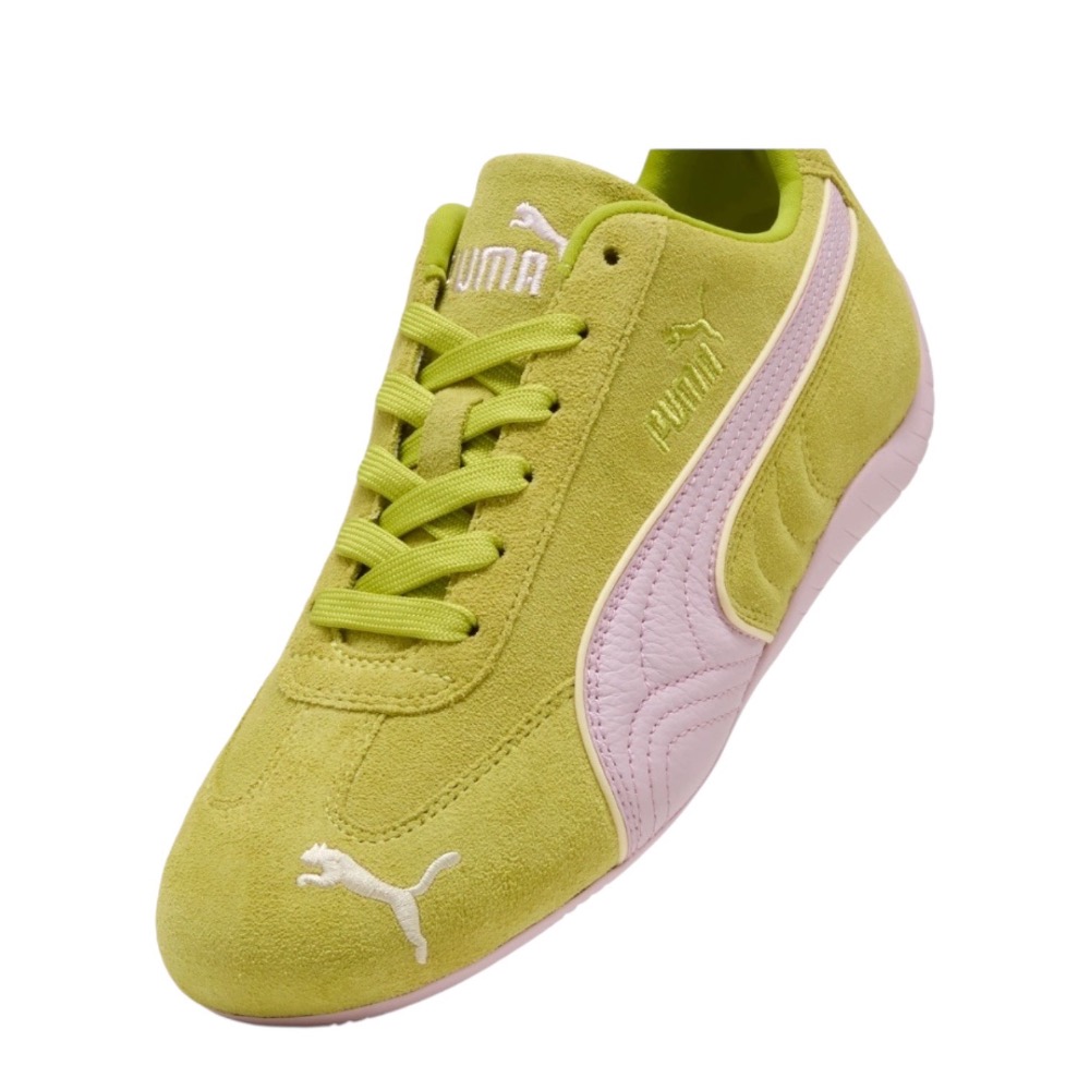 👟Puma Speedcat Piping 賽車運動鞋｜綠粉色｜芥末綠｜淺粉色｜皮革｜麂皮｜休閒鞋｜平底鞋｜女款鞋-細節圖8